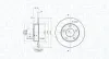 Bremsscheibe Hinterachse MAGNETI MARELLI 360406012801