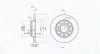 Bremsscheibe Hinterachse MAGNETI MARELLI 360406013401