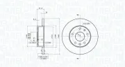 Bremsscheibe Vorderachse MAGNETI MARELLI 360406014801