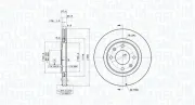 Bremsscheibe Vorderachse MAGNETI MARELLI 360406017801