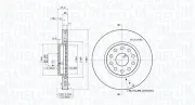 Bremsscheibe Vorderachse MAGNETI MARELLI 360406029201