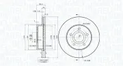 Bremsscheibe Vorderachse MAGNETI MARELLI 360406029901