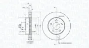 Bremsscheibe Vorderachse MAGNETI MARELLI 360406030001