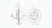 Bremsscheibe Vorderachse MAGNETI MARELLI 360406034301