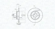 Bremsscheibe Vorderachse MAGNETI MARELLI 360406039401