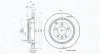 Bremsscheibe Hinterachse MAGNETI MARELLI 360406054801
