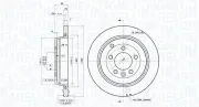 Bremsscheibe Hinterachse MAGNETI MARELLI 360406054801