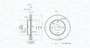 Bremsscheibe Vorderachse MAGNETI MARELLI 360406057001