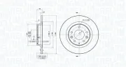 Bremsscheibe Hinterachse MAGNETI MARELLI 360406060401