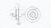 Bremsscheibe Hinterachse MAGNETI MARELLI 360406061401