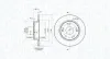 Bremsscheibe Hinterachse MAGNETI MARELLI 360406061801