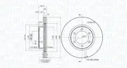 Bremsscheibe Vorderachse MAGNETI MARELLI 360406062801