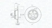 Bremsscheibe Hinterachse MAGNETI MARELLI 360406065300