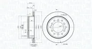 Bremsscheibe Hinterachse MAGNETI MARELLI 360406071401