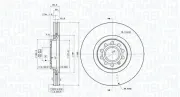 Bremsscheibe Vorderachse MAGNETI MARELLI 360406075201