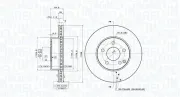 Bremsscheibe MAGNETI MARELLI 360406076800