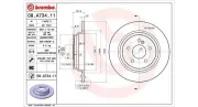 Bremsscheibe Hinterachse MAGNETI MARELLI 360406077000