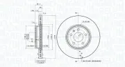 Bremsscheibe MAGNETI MARELLI 360406081401