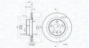 Bremsscheibe MAGNETI MARELLI 360406087101