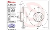 Bremsscheibe Vorderachse MAGNETI MARELLI 360406100301