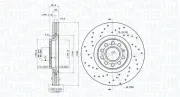 Bremsscheibe Vorderachse MAGNETI MARELLI 360406101901