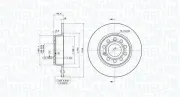Bremsscheibe Hinterachse MAGNETI MARELLI 360406107801
