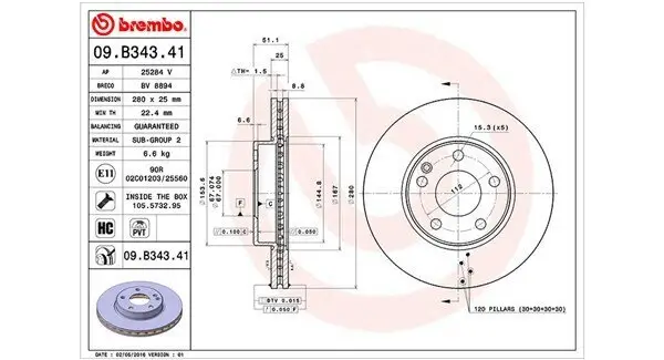 Bremsscheibe MAGNETI MARELLI 360406108401