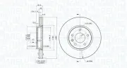 Bremsscheibe Vorderachse MAGNETI MARELLI 360406108701