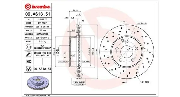 Bremsscheibe MAGNETI MARELLI 360406108901