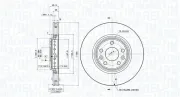 Bremsscheibe Vorderachse MAGNETI MARELLI 360406112101