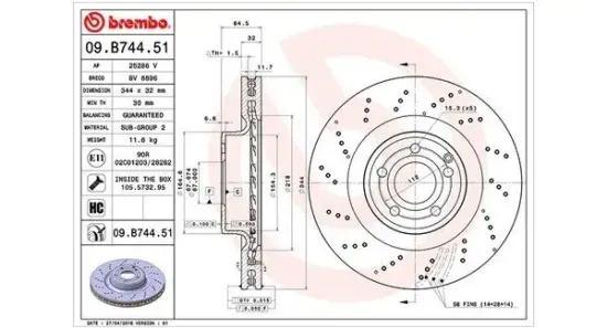 Bremsscheibe Vorderachse MAGNETI MARELLI 360406115401 Bild Bremsscheibe Vorderachse MAGNETI MARELLI 360406115401