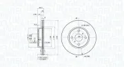 Bremsscheibe Vorderachse MAGNETI MARELLI 360406115601