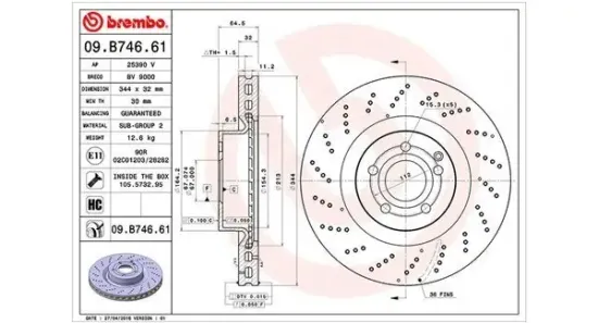 Bremsscheibe Vorderachse MAGNETI MARELLI 360406116001 Bild Bremsscheibe Vorderachse MAGNETI MARELLI 360406116001