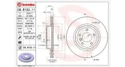 Bremsscheibe Hinterachse MAGNETI MARELLI 360406118101