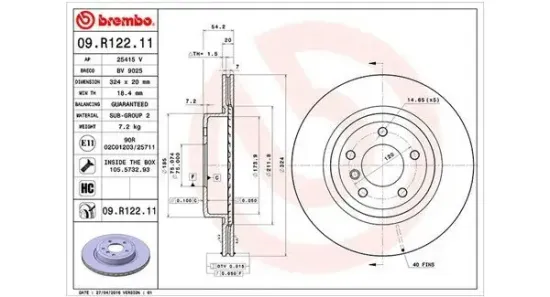 Bremsscheibe Hinterachse MAGNETI MARELLI 360406118101 Bild Bremsscheibe Hinterachse MAGNETI MARELLI 360406118101