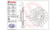 Bremsscheibe Hinterachse MAGNETI MARELLI 360406118601
