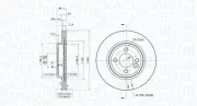 Bremsscheibe Vorderachse MAGNETI MARELLI 360406120301