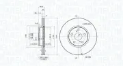 Bremsscheibe Vorderachse MAGNETI MARELLI 360406120401