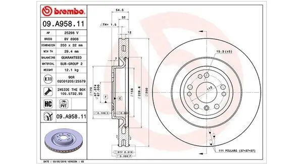 Bremsscheibe MAGNETI MARELLI 360406122101 Bild Bremsscheibe MAGNETI MARELLI 360406122101