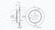 Bremsscheibe MAGNETI MARELLI 360406123701