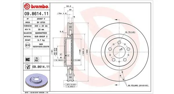 Bremsscheibe MAGNETI MARELLI 360406126601