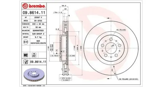 Bremsscheibe MAGNETI MARELLI 360406126601 Bild Bremsscheibe MAGNETI MARELLI 360406126601