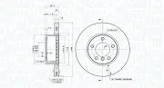 Bremsscheibe Vorderachse MAGNETI MARELLI 360406128201