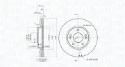 Bremsscheibe Vorderachse MAGNETI MARELLI 360406154301