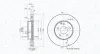Bremsscheibe Vorderachse MAGNETI MARELLI 360406161401