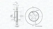 Bremsscheibe MAGNETI MARELLI 360406161401