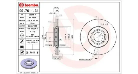 Bremsscheibe MAGNETI MARELLI 360406165901 Bild Bremsscheibe MAGNETI MARELLI 360406165901