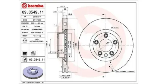Bremsscheibe Vorderachse MAGNETI MARELLI 360406166201 Bild Bremsscheibe Vorderachse MAGNETI MARELLI 360406166201