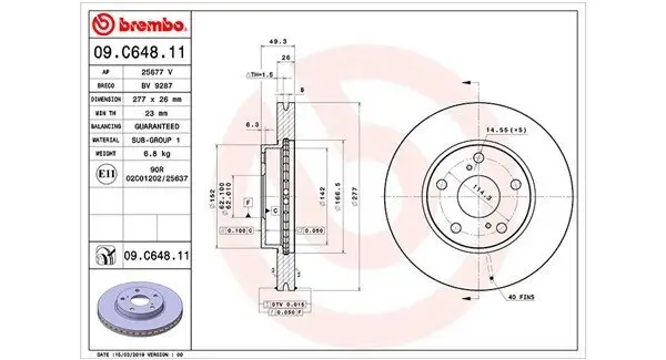 Bremsscheibe Vorderachse MAGNETI MARELLI 360406166301