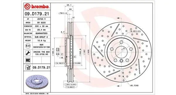 Bremsscheibe Vorderachse MAGNETI MARELLI 360406166801
